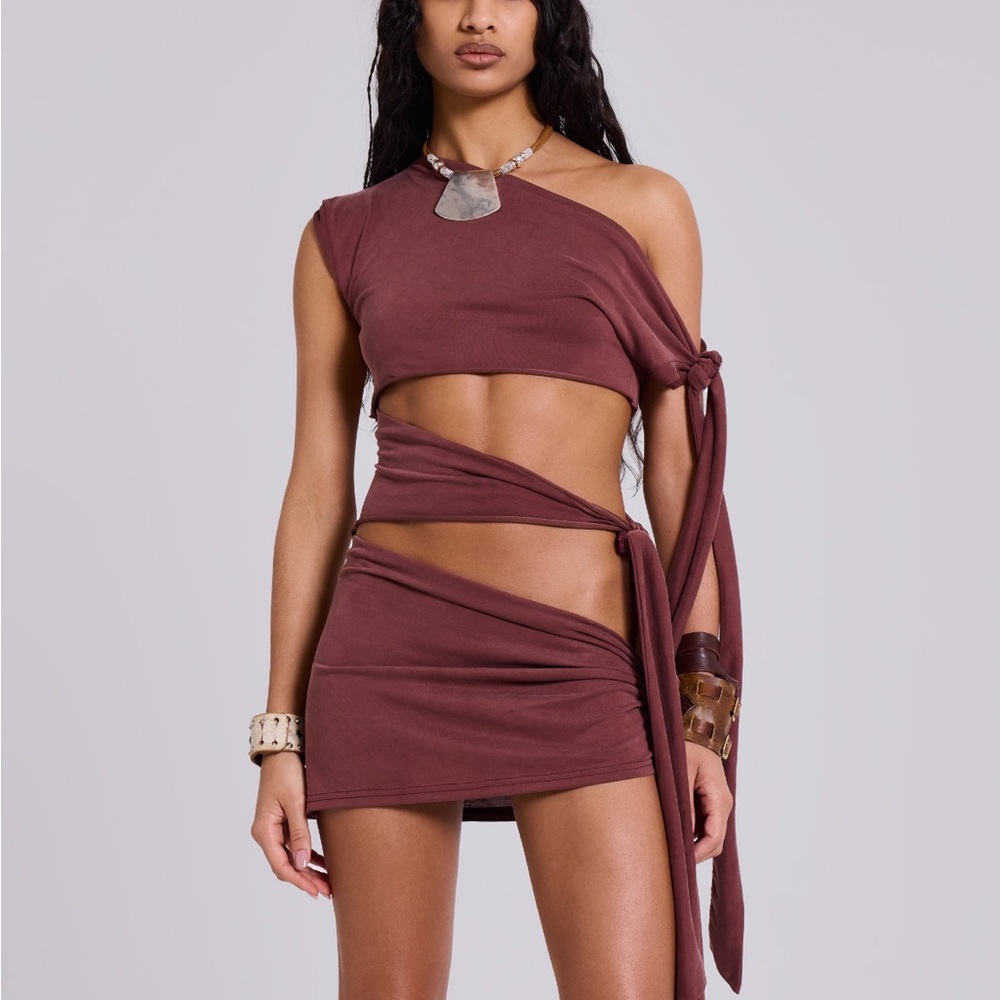 Jaded London Mena Asymmetrical Mini Dress